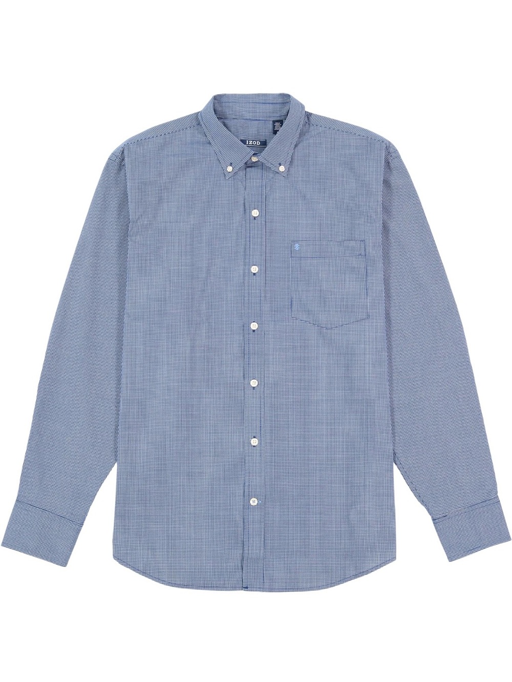 IZOD Men’s 4XLT Big & Tall Performance Stretch Button Down Shirt Blue